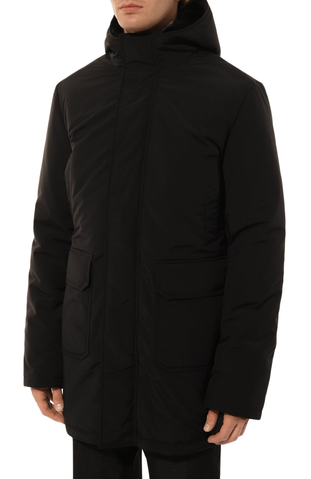 Пуховая парка с подкладкой из ондатры AMELI, арт. 240010, фото 3