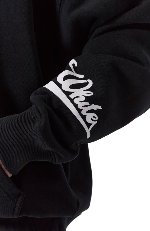 Хлопковое худи Off-White 0MBB085F25FLE00Q Чёрный  0MBB085F25FLE00Q Фото 5