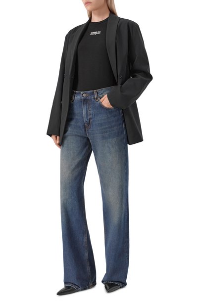 Хлопковое боди COMME DES FUCKDOWN черного цвета по цене 6725 руб., арт. CFABW01383, фото 2 Хлопковое боди COMME DES FUCKDOWN, арт. CFABW01383, фото 2