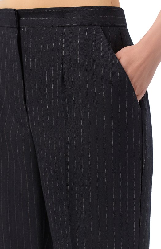 Шерстяные брюки Kiton D60102K0564G01 Чёрный  D60102K0564G01 Фото 5