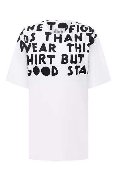 Женская хлопковая футболка MAISON MARGIELA, арт. S51GC0427/S22816