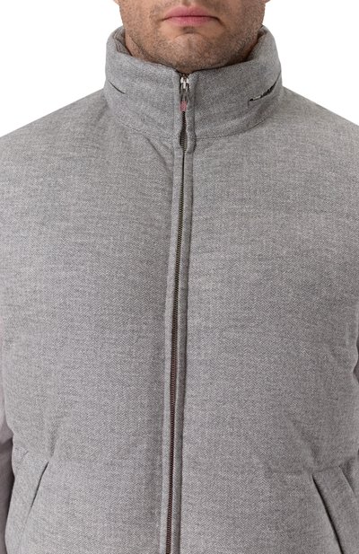 Шерстяной жилет CORTIGIANI серого цвета по цене 251000 руб., арт. 3AG609, фото 5 Шерстяной жилет CORTIGIANI, арт. 3AG609, фото 5