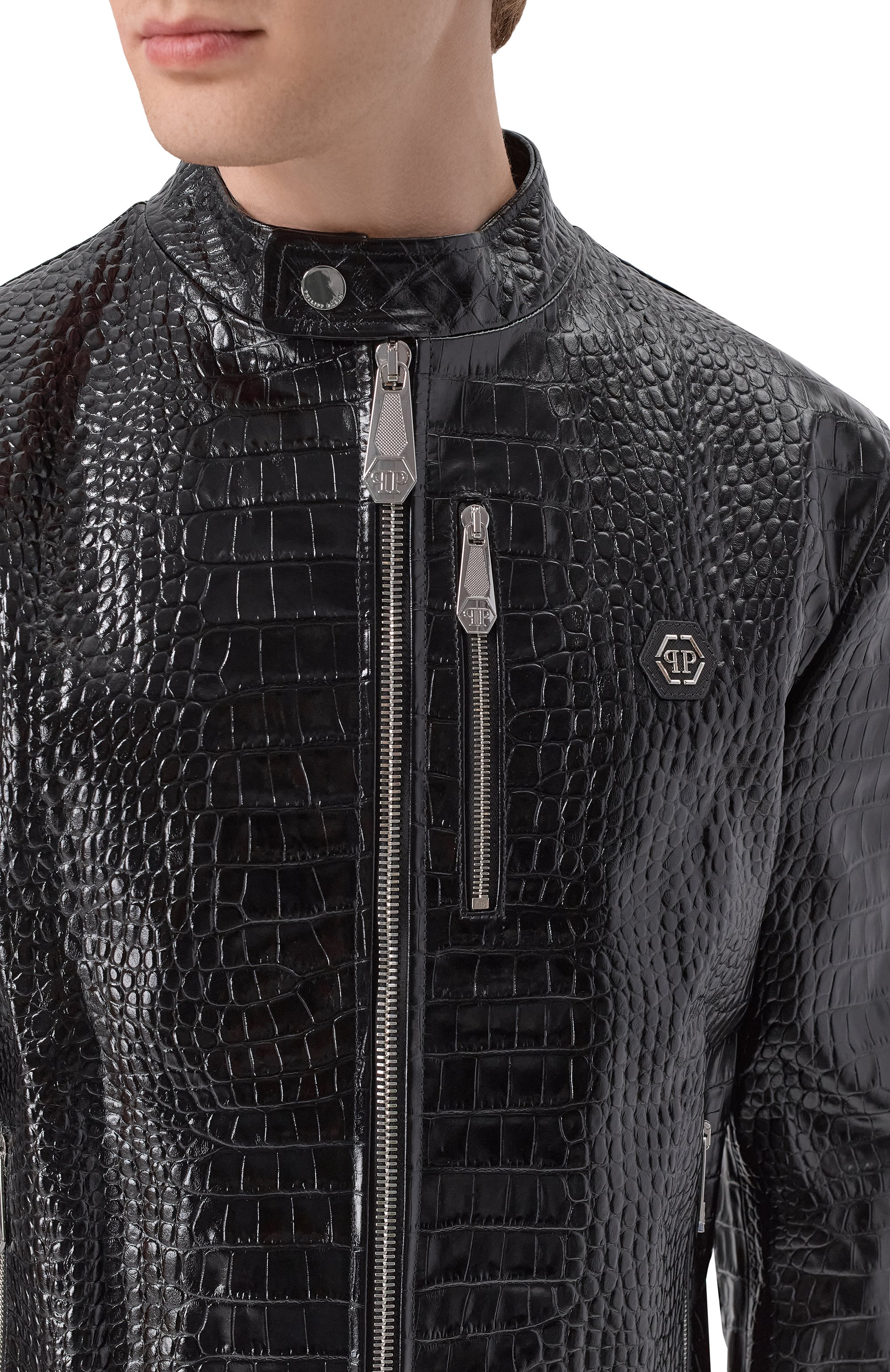 Кожаная куртка PHILIPP PLEIN, арт. SAFC MLB2035 PLE010N, фото 5