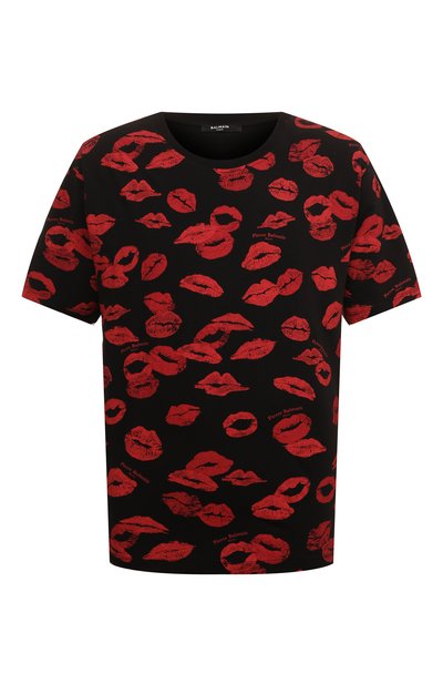 Мужская хлопковая футболка BALMAIN, арт. DH0EG000/GE13