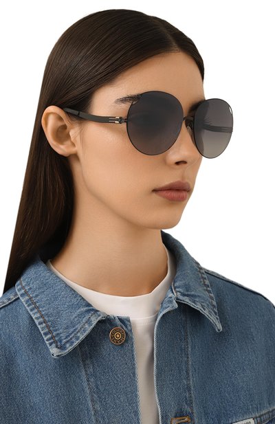 Солнцезащитные очки IC! BERLIN, арт. IB-YULINA T BLACK BLACK T0 GREY L0W RIDER FLEX, фото 2