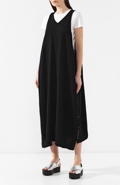 Платье свободного кроя YOHJI YAMAMOTO, арт. YZ-K81-545, фото 3