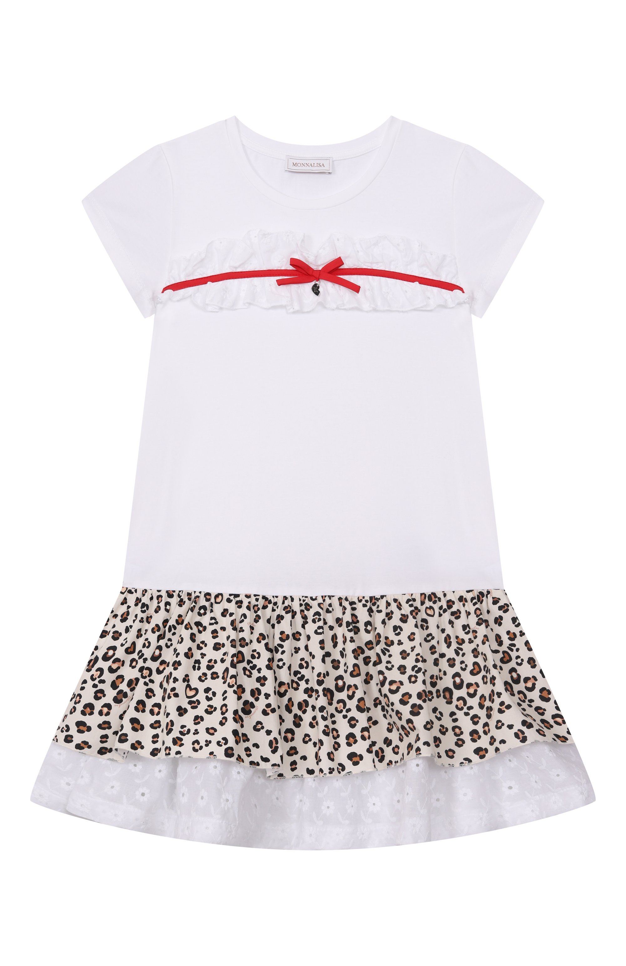 Хлопковое платье MONNALISA, арт. 11E907, фото 1