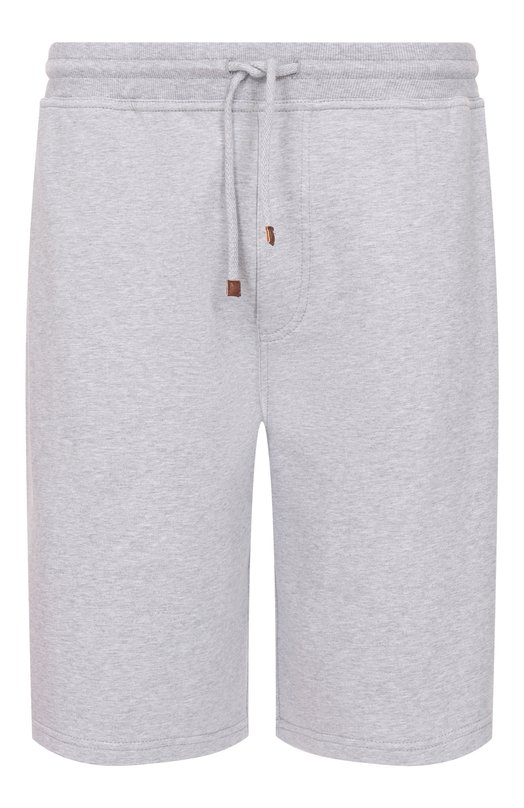 Хлопковые шорты Brunello Cucinelli MW8633318G Серый MW8633318G