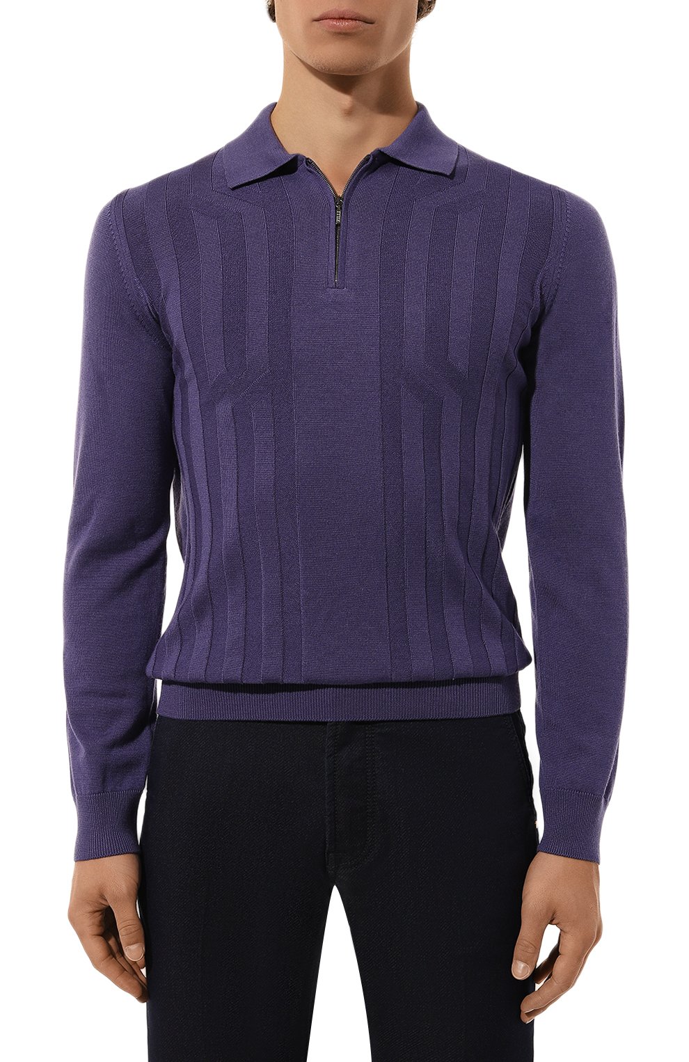 Поло из шерсти и шелка ZILLI, арт. KZP001M0230VCRS00, фото 3