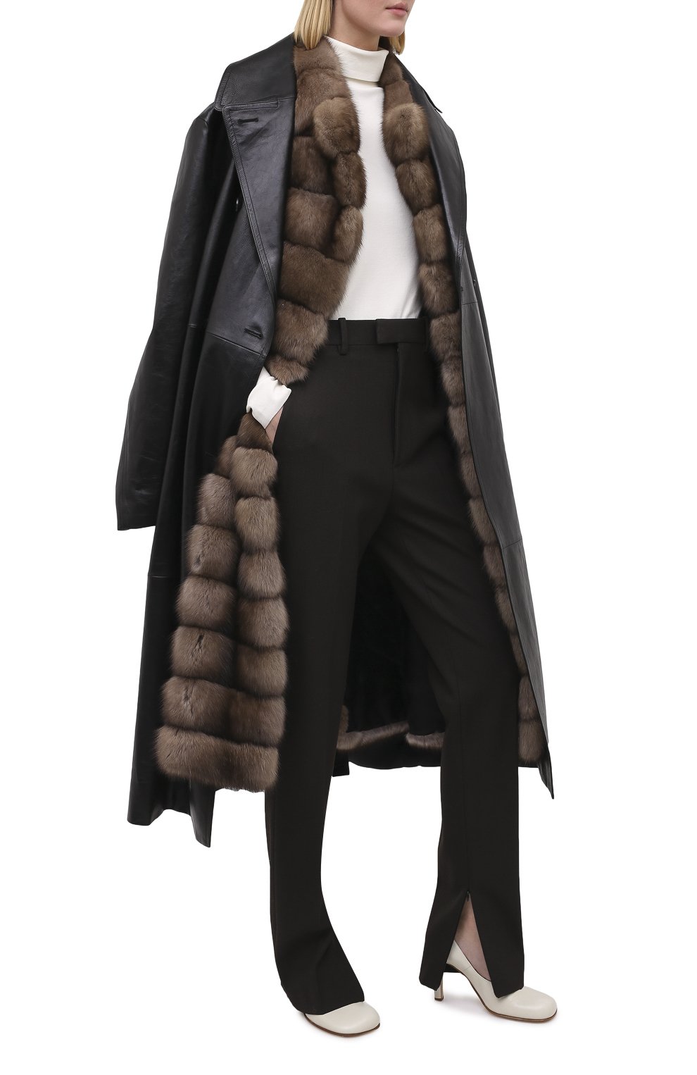 Жилет из меха соболя YVES SALOMON, арт. 20WYG38211ZICV, фото 3