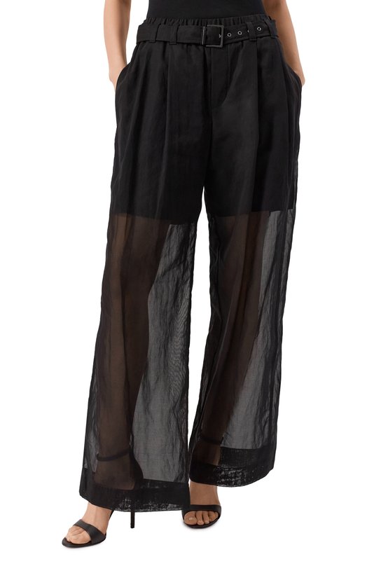 Хлопковые брюки Brunello Cucinelli MH911P8862 Чёрный  MH911P8862 Фото 3