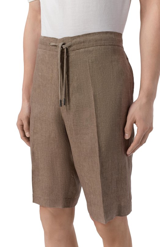 Льняные шорты Capobianco 20M851.LL00._001 Коричневый  20M851.LL00._001 Фото 3