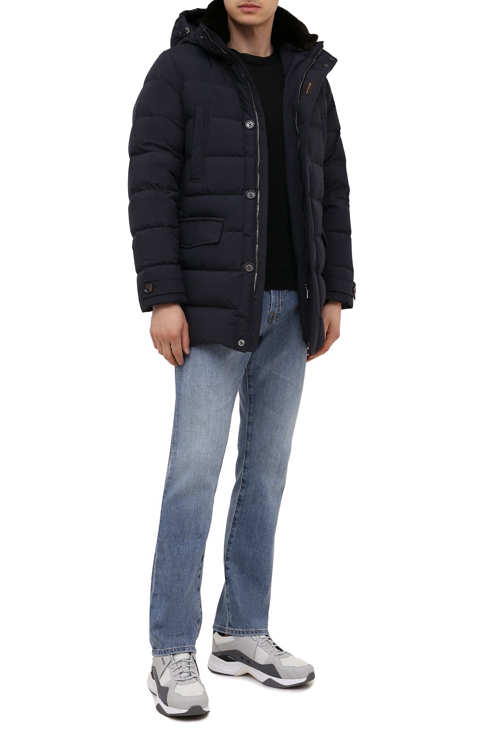 Пуховик с меховой отделкой saturno-stp MOORER, арт. SATURN0-STP/M0UGI100271-TEPA023, фото 2