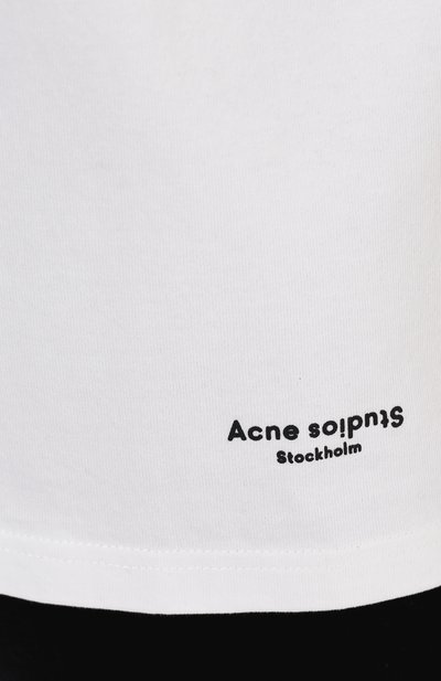 Хлопковая футболка ACNE STUDIOS, арт. AL0127/W, фото 5
