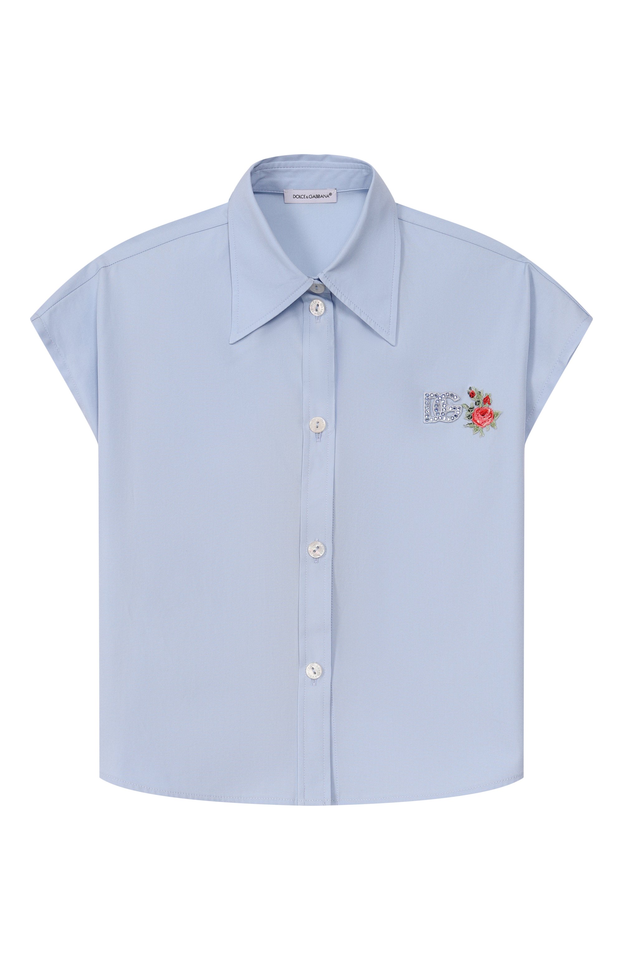 Хлопковая рубашка DOLCE & GABBANA, арт. L56S34/FU5Y4, фото 1