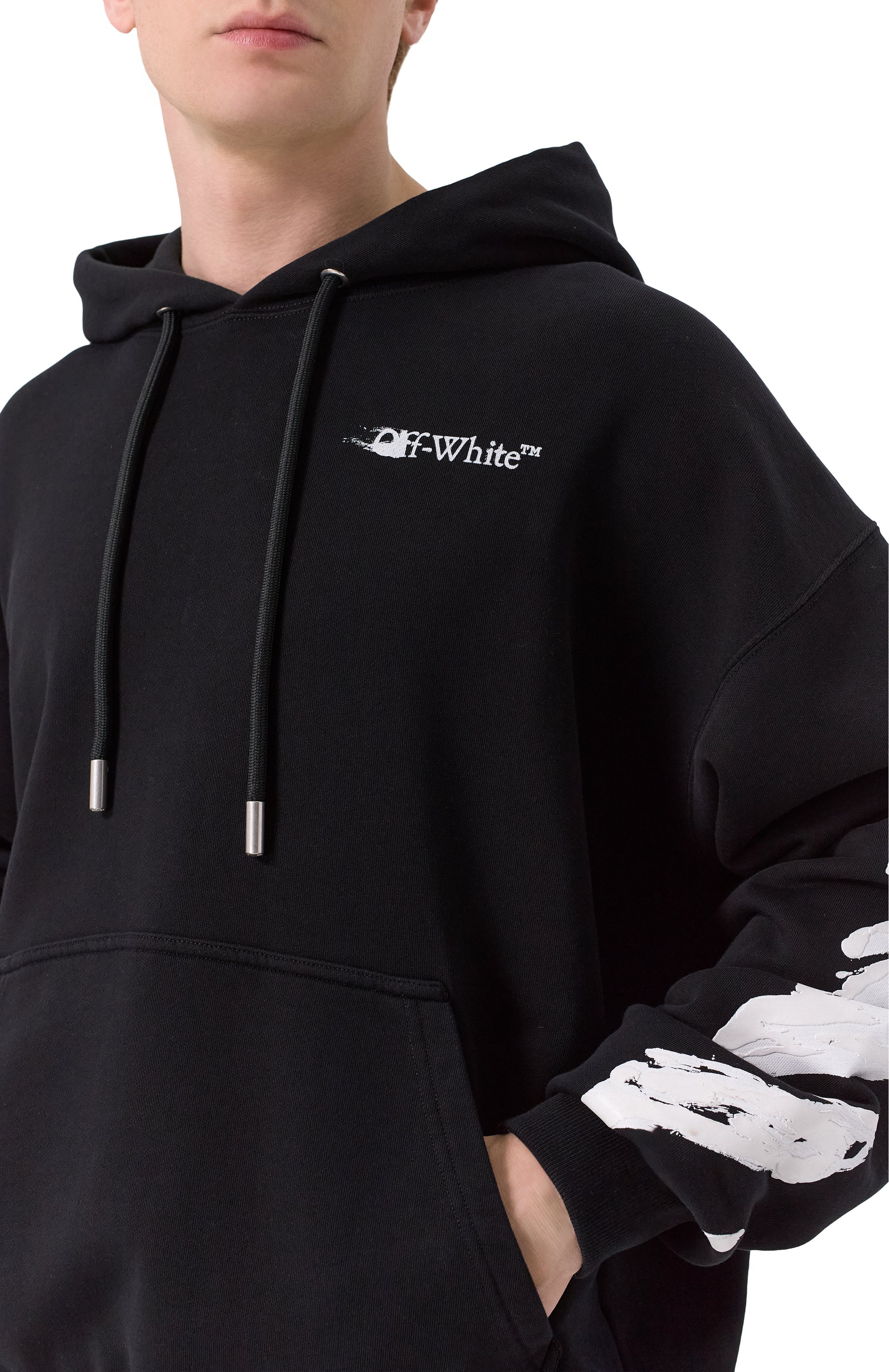 Хлопковое худи OFF-WHITE, арт. 0MBB085F25FLE00G, фото 5