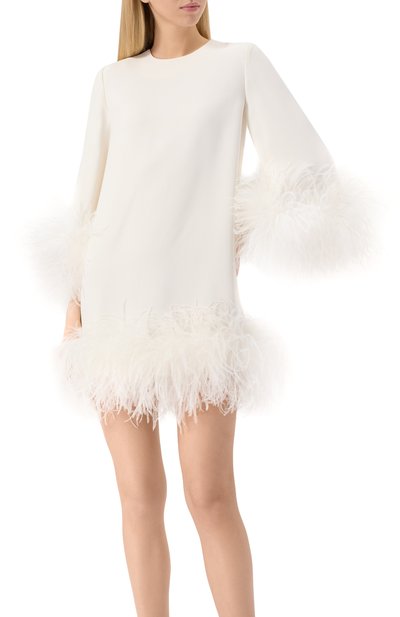 Платье с отделкой перьями страуса DICE KAYEK, арт. SS25R246, фото 3