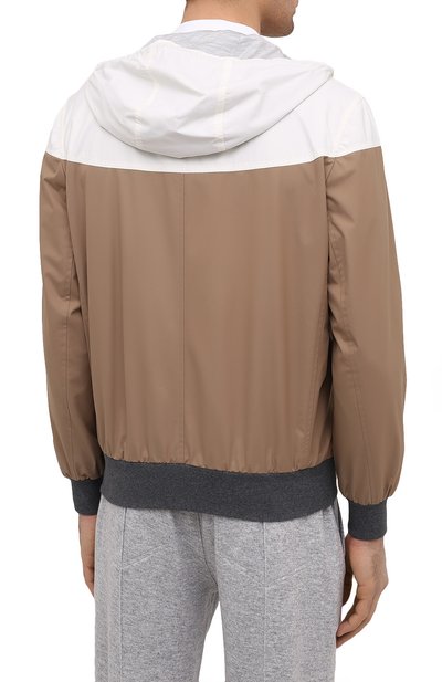 Двусторонний бомбер BRUNELLO CUCINELLI бежевого цвета по цене 326500 руб., арт. MM45A7389G, фото 4 Двусторонний бомбер BRUNELLO CUCINELLI, арт. MM45A7389G, фото 4