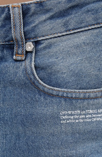 Джинсы OFF-WHITE голубого цвета по цене 53950 руб., арт. 0WYA019E20DEN0044000, фото 5 Джинсы OFF-WHITE, арт. 0WYA019E20DEN0044000, фото 5