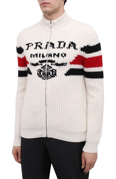 Кашемировый кардиган PRADA, арт. UMG123-10O9-F0009-212, фото 3