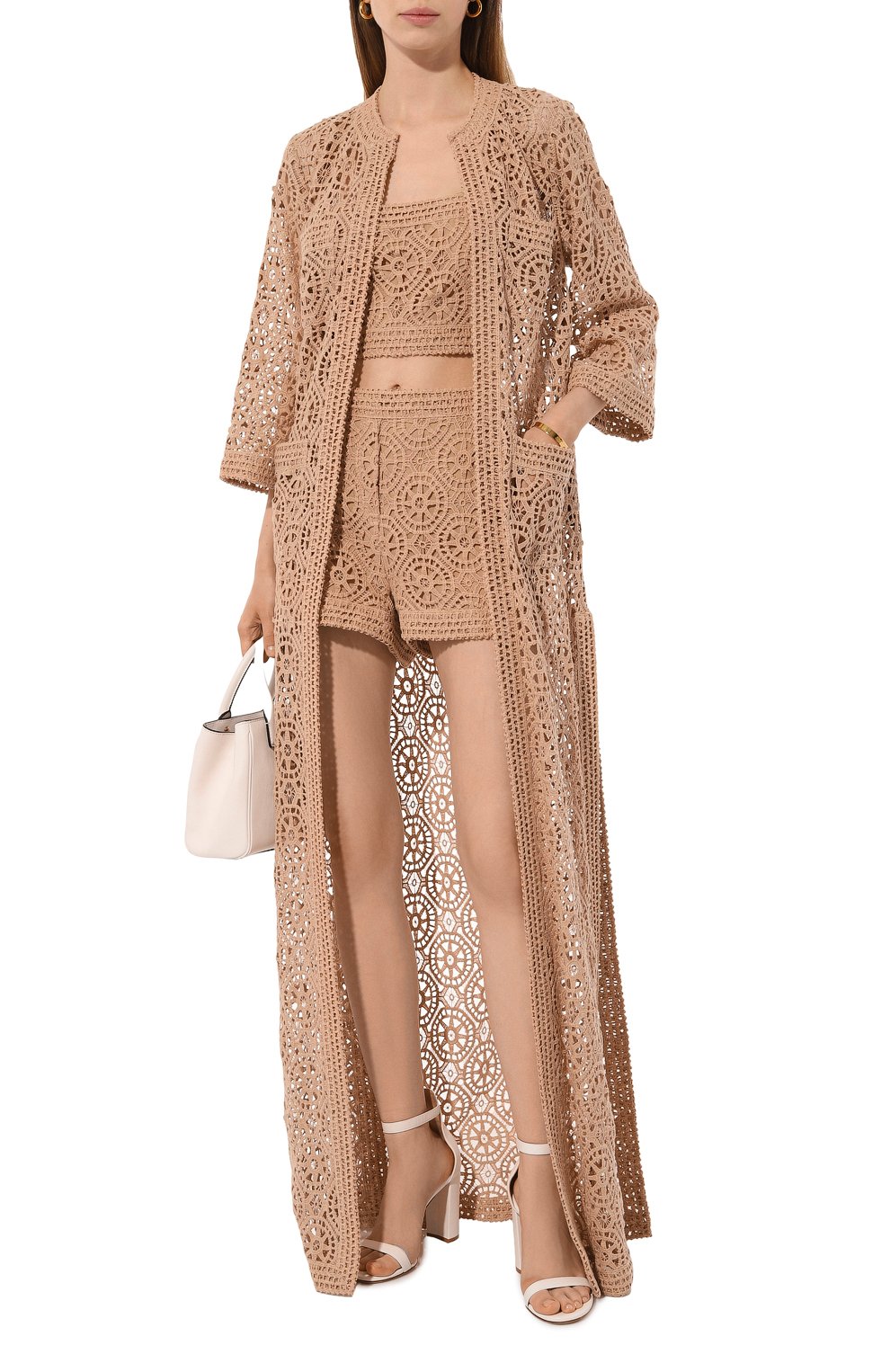 Хлопковая накидка ELIE SAAB, арт. J0040N, фото 2