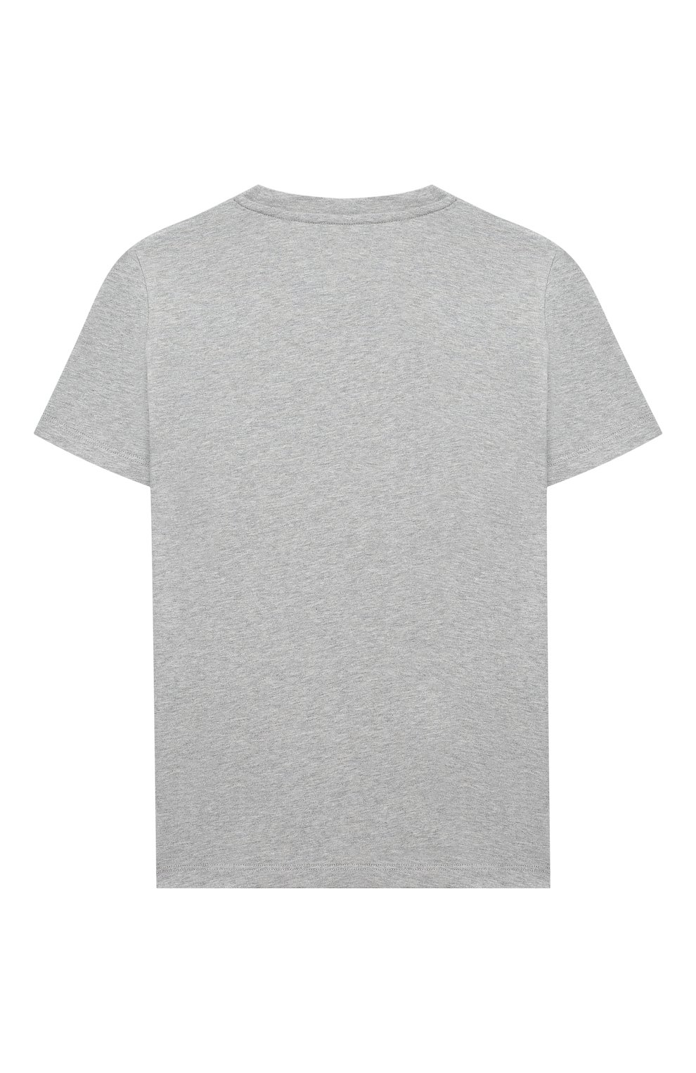 Хлопковая футболка VERSACE серого цвета по цене 18800 руб., арт. YD000265/YA00079/8A-14A, фото 2 Хлопковая футболка VERSACE, арт. YD000265/YA00079/8A-14A, фото 2