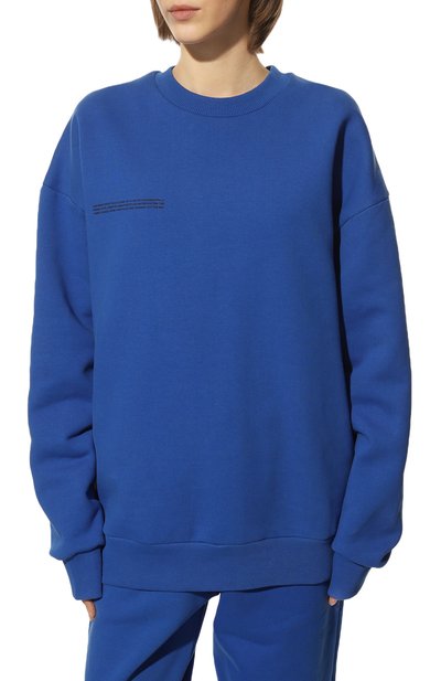 Хлопковый свитшот PANGAIA синего цвета по цене 19100 руб., арт. 365 Signature Sweatshirt, фото 3 Хлопковый свитшот PANGAIA, арт. 365 Signature Sweatshirt, фото 3