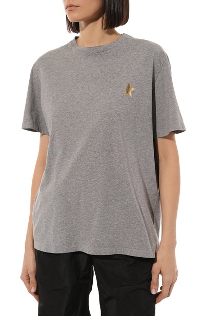 Хлопковая футболка GOLDEN GOOSE DELUXE BRAND, арт. GWP01220/P00019360311, фото 3