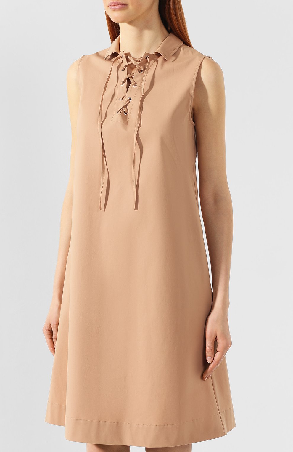 Хлопковое платье JIL SANDER NAVY, арт. JNWM5016A/JM2535A, фото 3