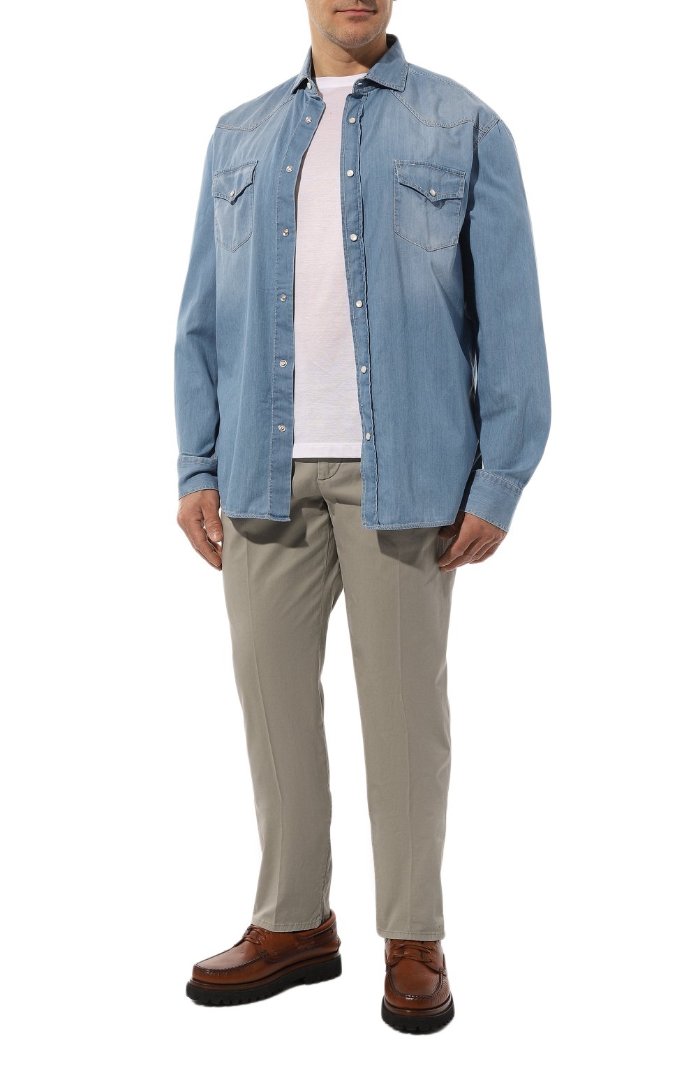 Хлопковые брюки BRUNELLO CUCINELLI, арт. M289LB1770, фото 2