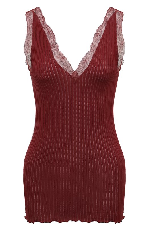 Хлопковая майка Zimmerli 260-53408 Бордовый 260-53408