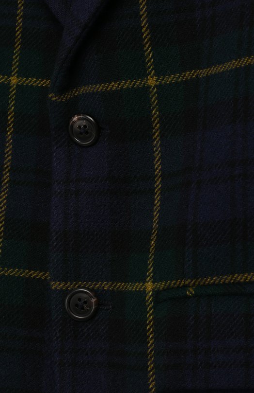 Шерстяной пиджак на двух пуговицах Polo Ralph Lauren Зелёный, фото 3