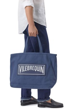 Мужская сумка-шопер britbag large VILEBREQUIN синего ц�вета, арт. BRITBAG/U3100 | Фото 2 (Драгоценные камни: Проставлено; Размер: large; Материал: Текстиль; Материал сплава: Проставлено)