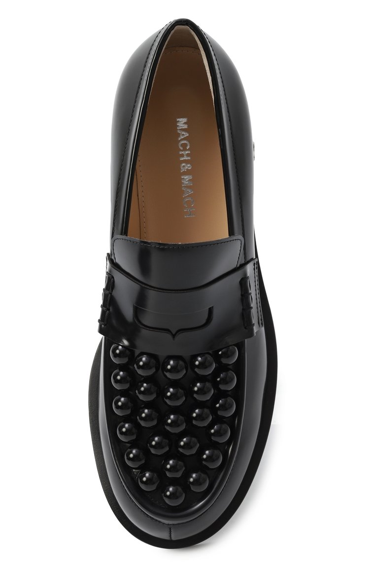 Кожаные пенни-лоферы sirene MACH & MACH, арт. PF24-S0776-30-SPA-BLK, фото 1