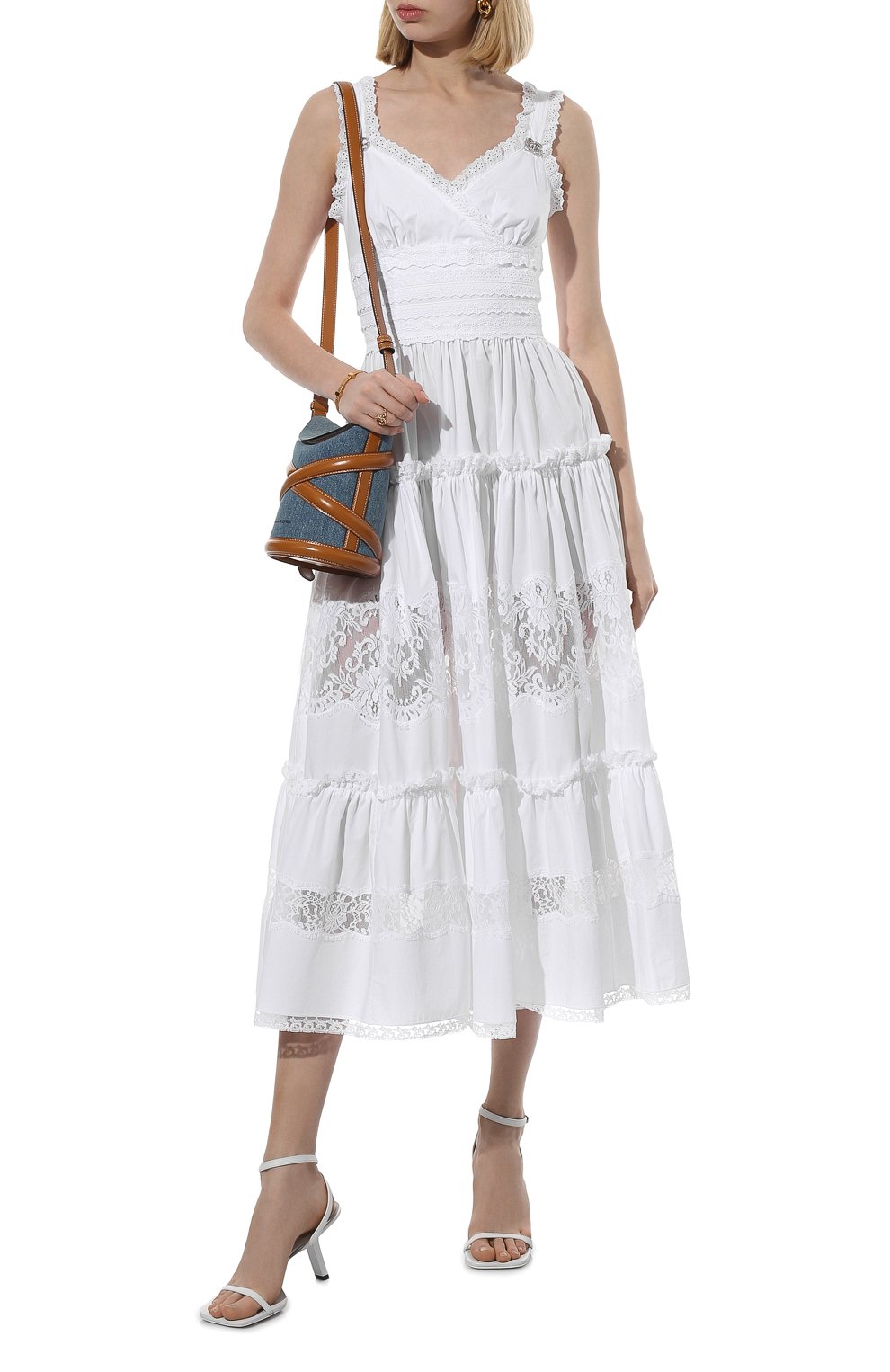 Хлопковое платье DOLCE & GABBANA, арт. F6ZQ7Z/FU5L5, фото 2