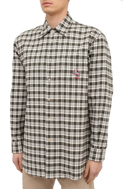 Хлопковая рубашка GUCCI, арт. 633460/ZAFD3, фото 3