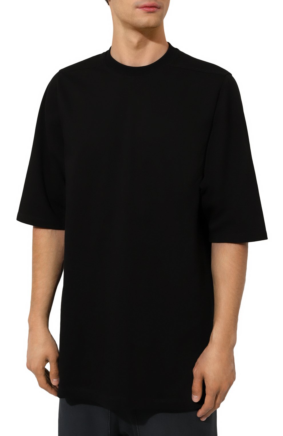 Хлопковая футболка RICK OWENS, арт. RU02D6249/BA, фото 3