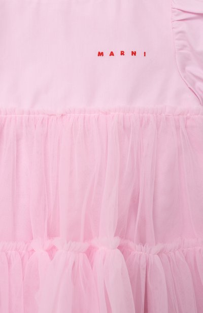 Хлопковое платье MARNI, арт. M01439/M00U0, фото 3