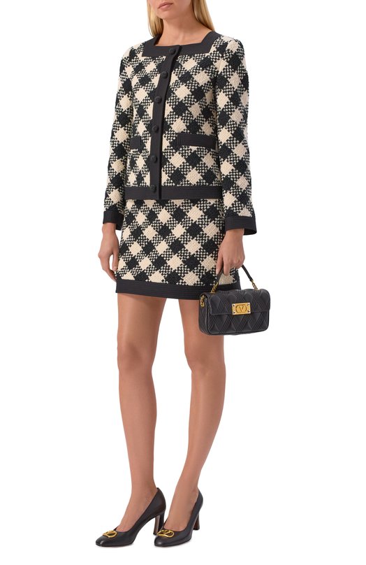 Твидовый жакет Valentino 8B3CE535/9WK Разноцветный  8B3CE535/9WK Фото 2