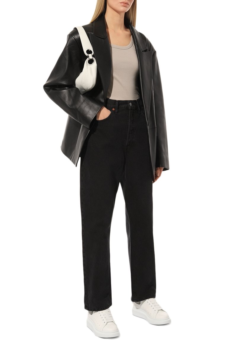 Кожаные кеды oversized ALEXANDER MCQUEEN, арт. 553770/WHFBU9042, фото 2