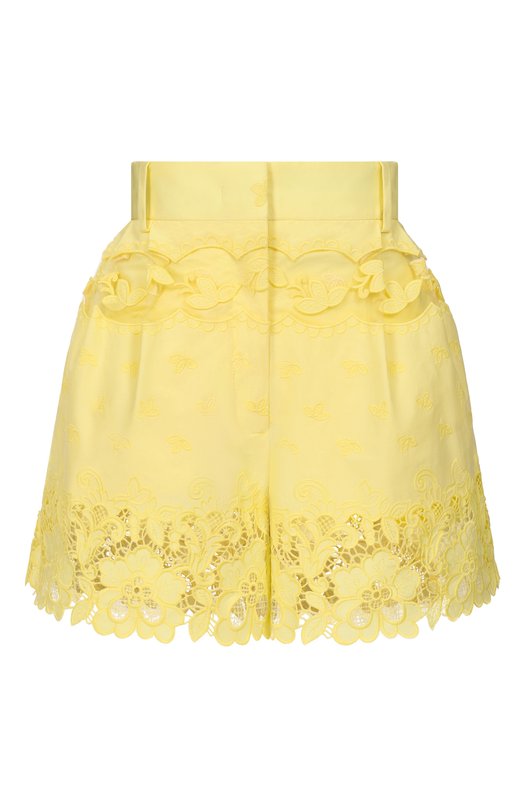 Хлопковые шорты Zuhair Murad R0T26340/P0C0007 Жёлтый R0T26340/P0C0007