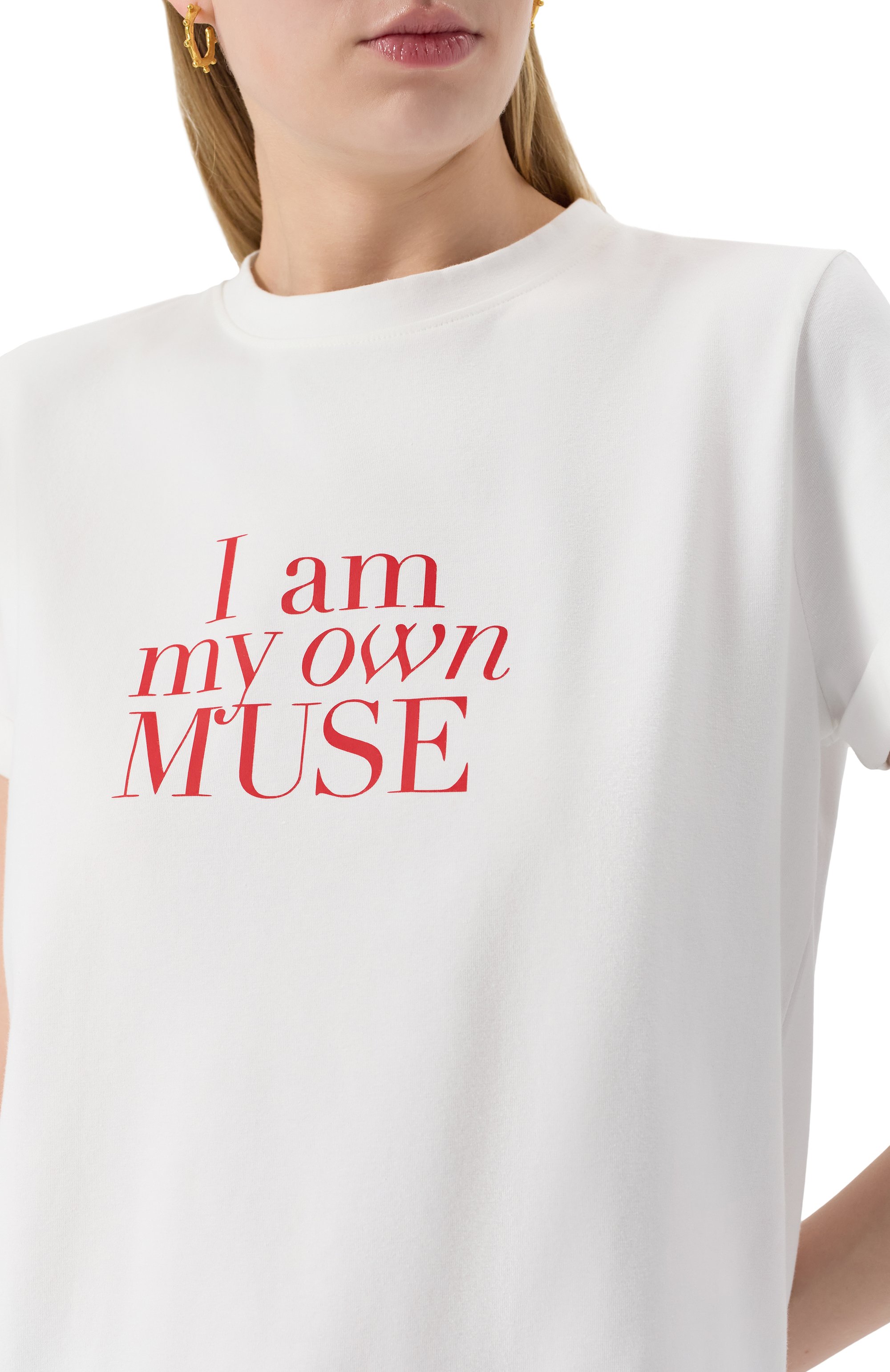 Хлопковая футболка SEVEN LAB белого цвета по цене 8190 руб., арт. CTR1.01.100.257.08109, фото 5 Хлопковая футболка SEVEN LAB, арт. CTR1.01.100.257.08109, фото 5