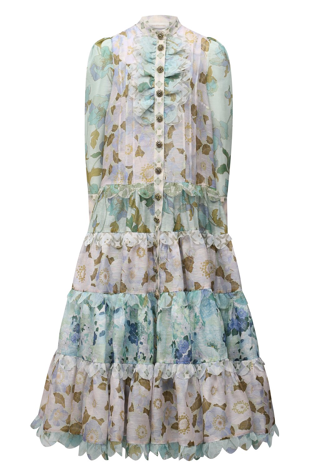 Платье изо льна и шелка ZIMMERMANN, арт. 2366DRHY, фото 1