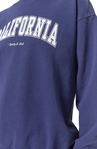 Хлопковый свитшот SPORTY AND RICH, арт. ST071516501BL32, фото 5