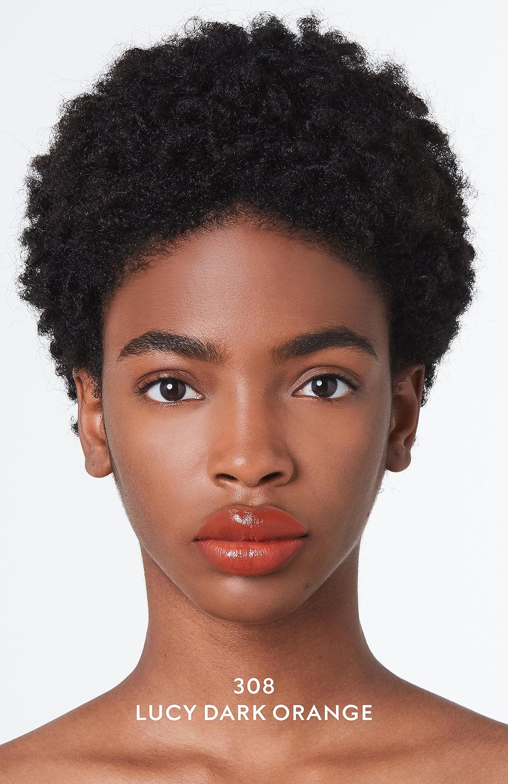 Губная помада rouge de beauté brillant, 308 lucy dark orange GUCCI, арт. 3614228844802, фото 7