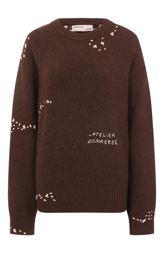 Свитер DOMREBEL 0FFICE KNIT CREWNECK Коричневый 0FFICE KNIT CREWNECK