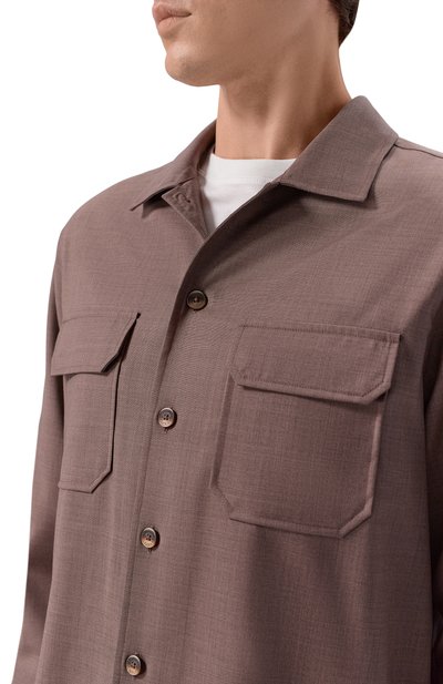 Шерстяная рубашка CAPOBIANCO, арт. 20M514.UN00., фото 5