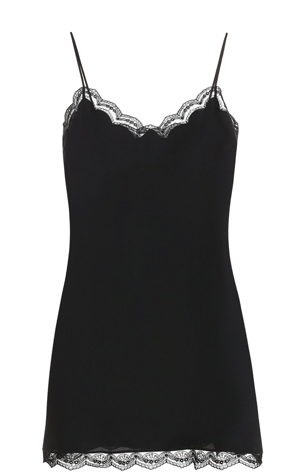 Шелковое платье-комбинация с кружевной отделкой CHLOÉ, арт. 17HR088-17H004, фото 1