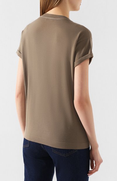 Топ из смеси шерсти и кашемира BRUNELLO CUCINELLI, арт. M14814520, фото 4