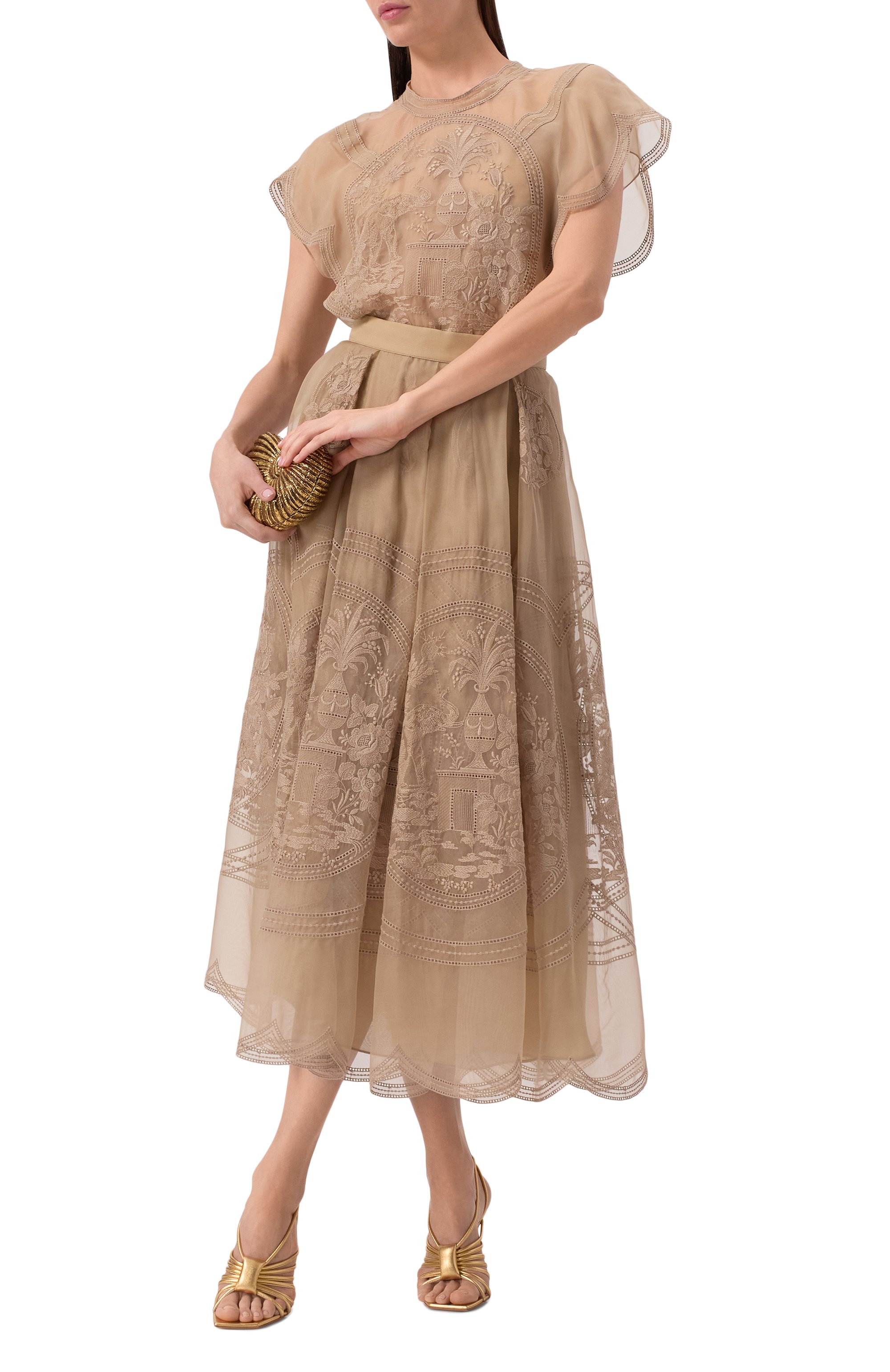 Кожаные босоножки hellen 105 GIANVITO ROSSI, арт. G32488.15RIC.NPSMEK0, фото 2